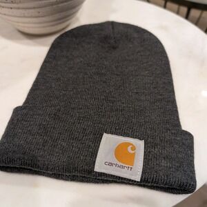 Carhartt‎ Support The Trades Beanie Hat Charcoal Gray AH6104-M Knit OS